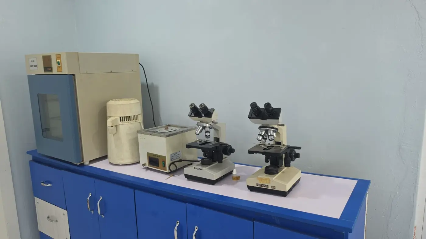 Microscopes and laboratory equipment at Delight Specialist Clinic